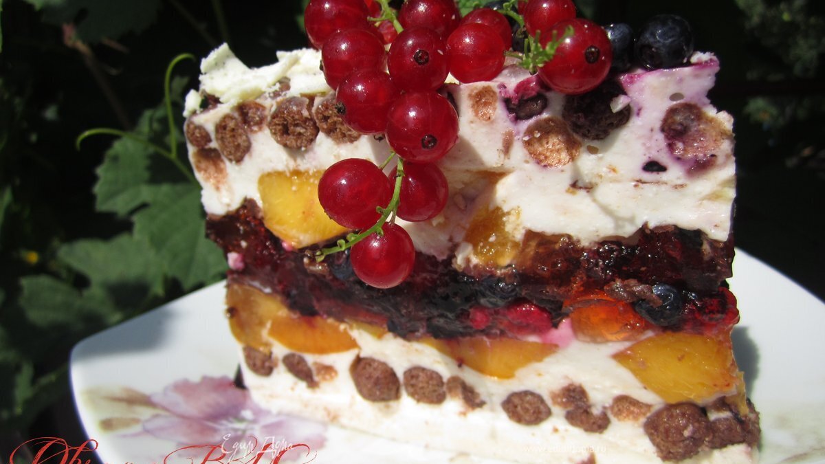 Торт без выпечки "Летний"