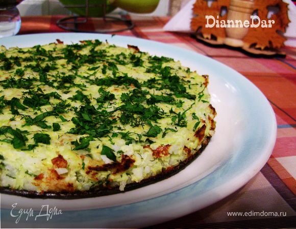 Воздушная запеканка с кабачками и рисом