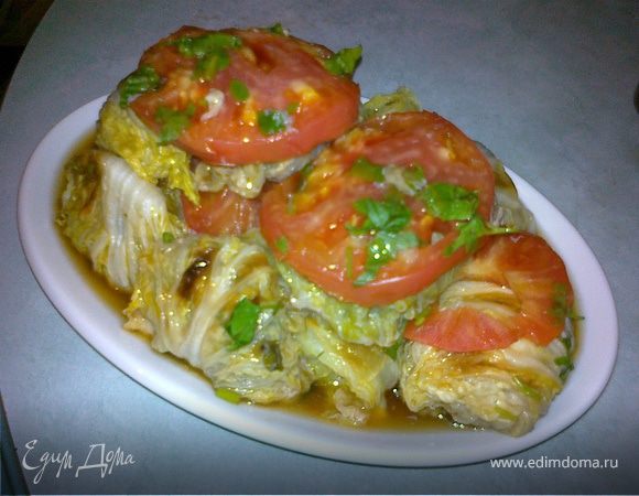 "Голубчики", или мини-голубцы по-азиатски "Голубчики", или мини-голубцы по-азиатски