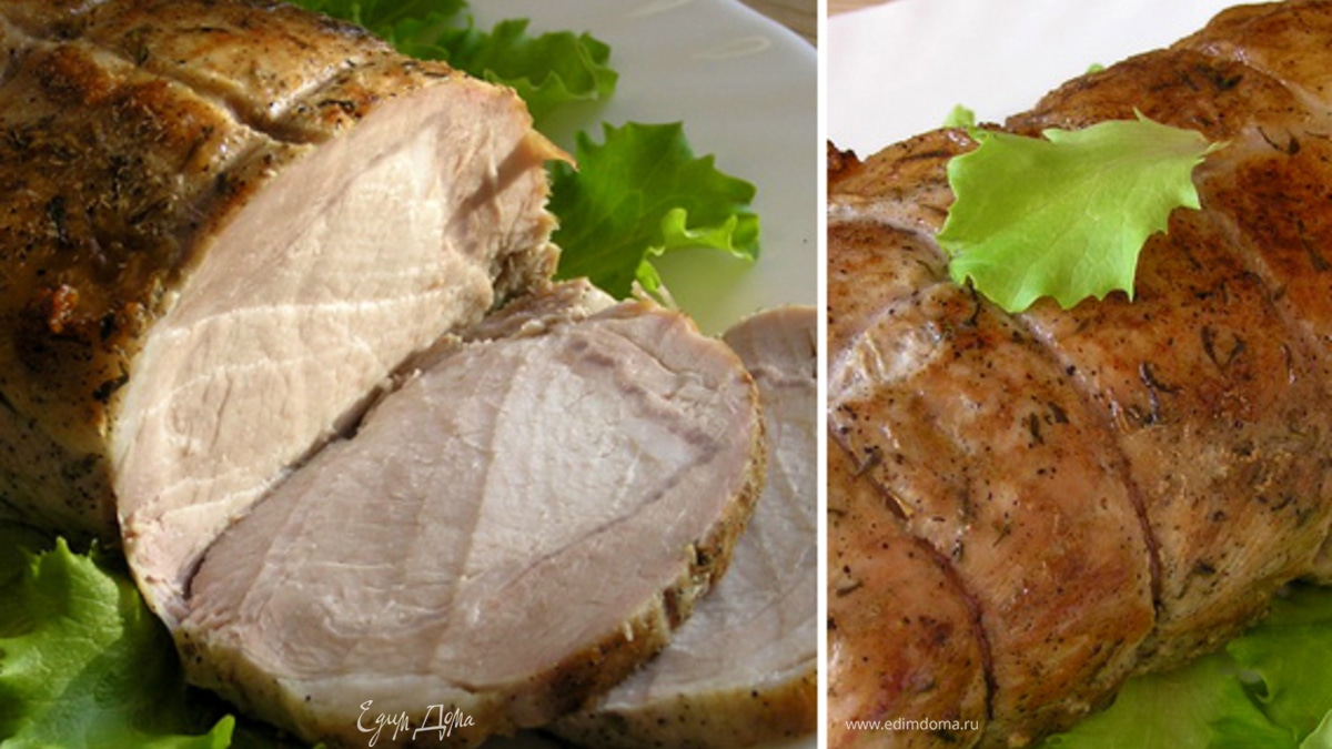 Cочная свинина с тимьяном в белом вине