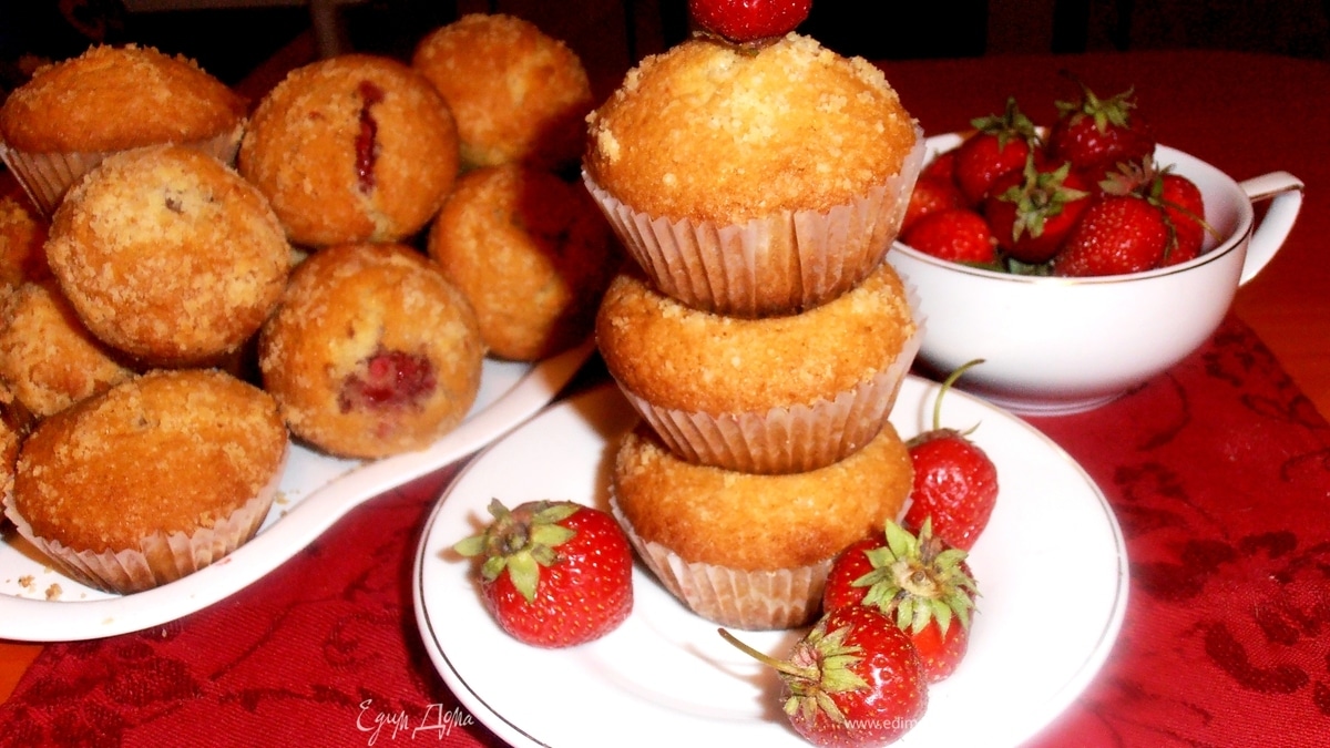 Миндальные маффины с сюрпризом