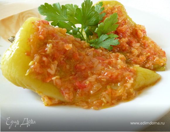 Запеченный перец в кисло-сладком соусе