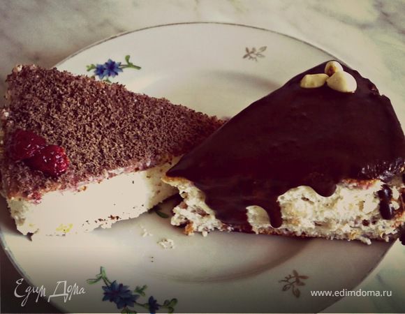 Шоколадно-творожные пирожные