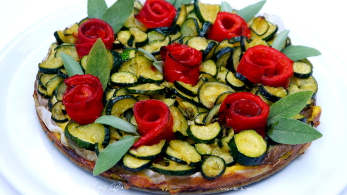 Овощной торт без теста