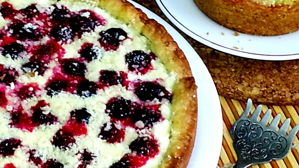 Пирог "Смородина в твороге" для Марии (Со вкусом ванили)