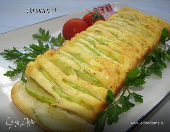 Творожно-рисовый кекс с кабачками