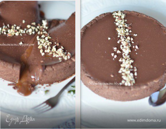 Дважды шоколадный тарт с карамелью