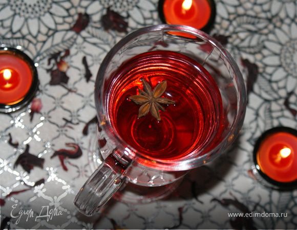 Безалкогольный глинтвейн из каркаде Безалкогольный глинтвейн из каркаде