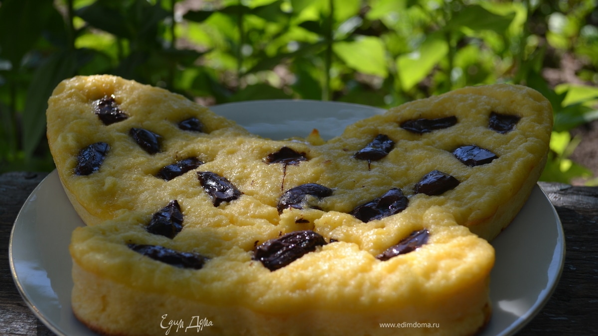 Творожно-манная запеканка с шоколадом