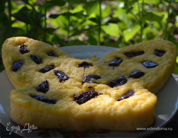 Творожно-манная запеканка с шоколадом Творожно-манная запеканка с шоколадом