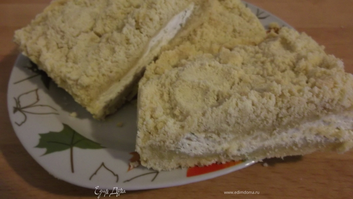 Быстрый пирог с творожной начинкой