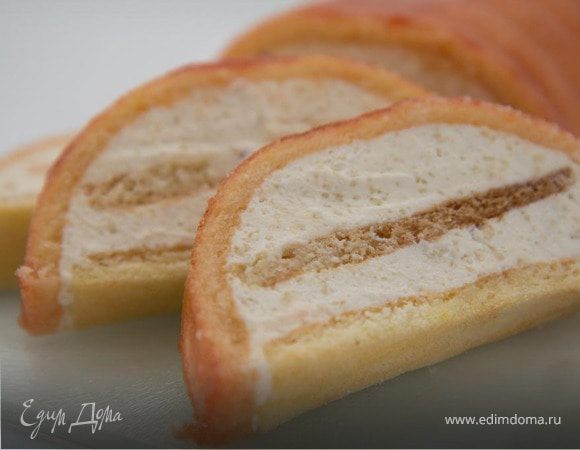 Французское рождественское полено (смородиновое) Французское рождественское полено (смородиновое)