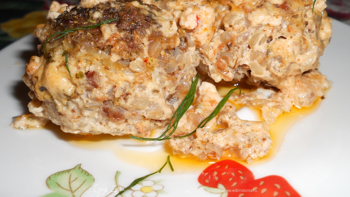 Гречневые тефтели в сливочно-томатном соусе