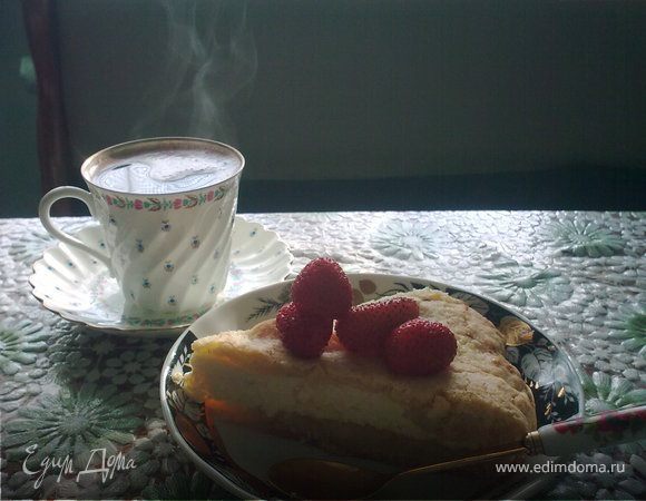 Королевская ватрушка с клубникой