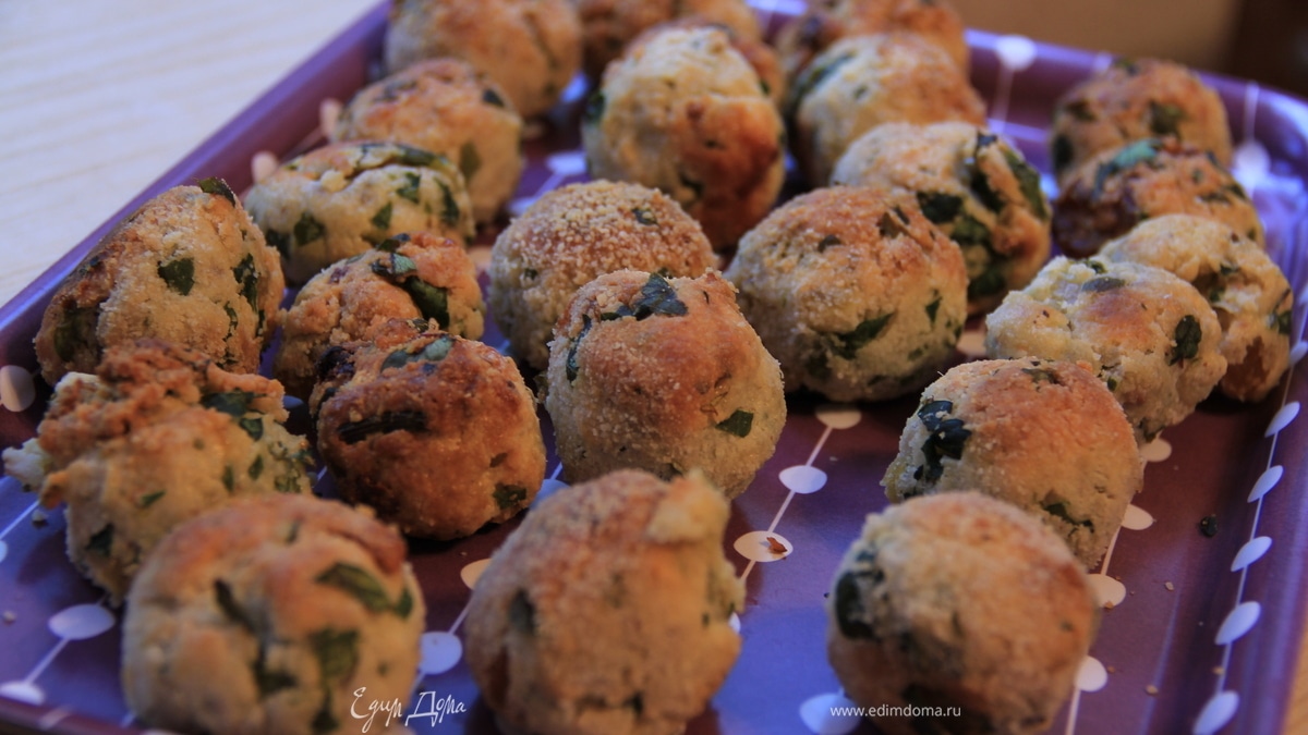 Шарики из сыра фета
