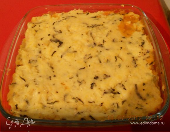 Картофельная запеканка с грибами и овощами Картофельная запеканка с грибами и овощами