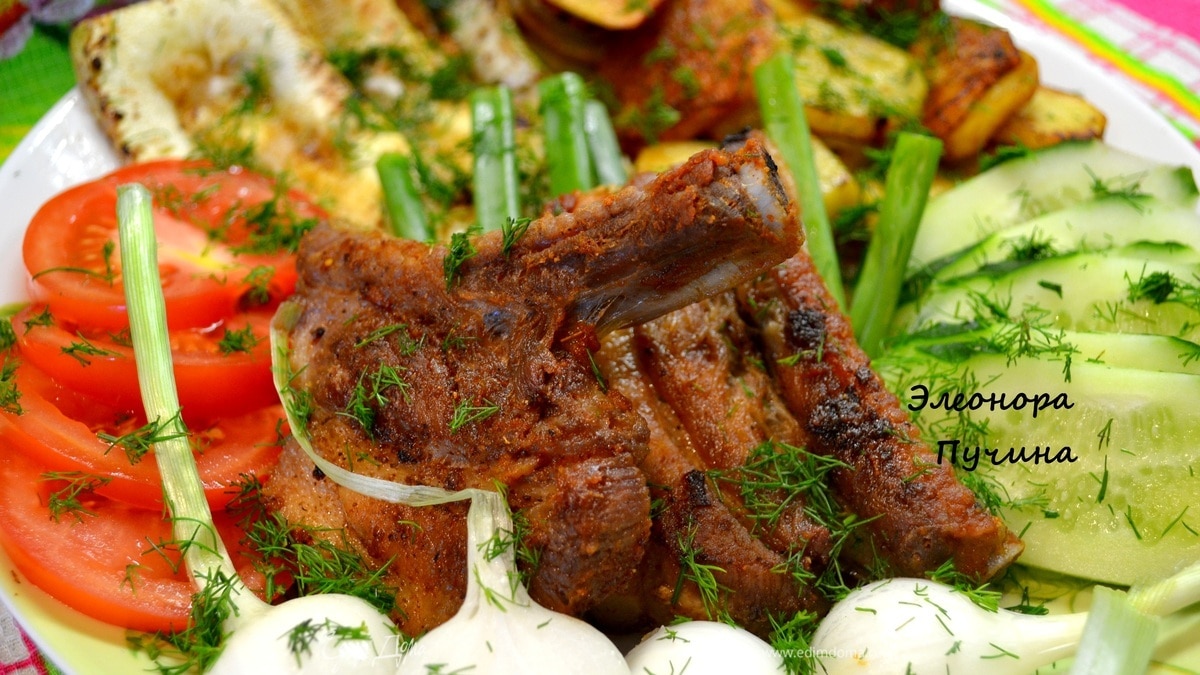 Свиные ребрышки с картошкой