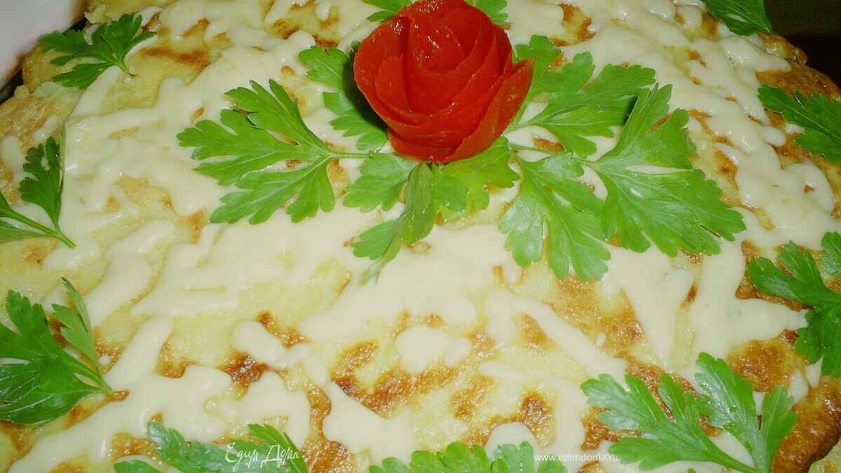 Закусочный кабачковый тортик