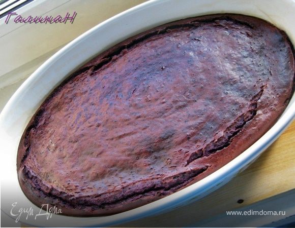 Чернично-творожный пудинг