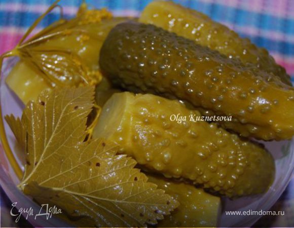 Огурцы маринованные - хрустящие   