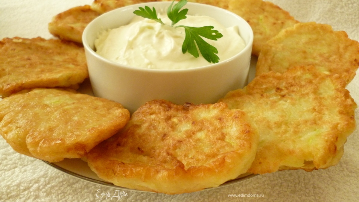 Кабачковые оладьи на кефире