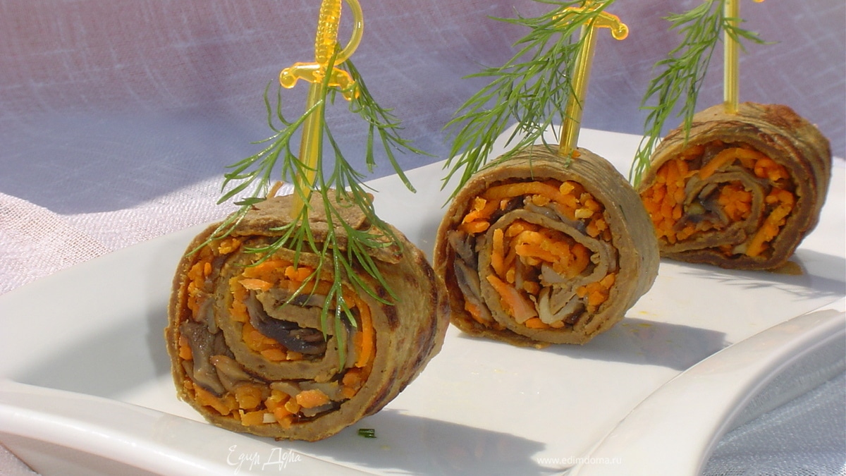 Печеночные рулетики