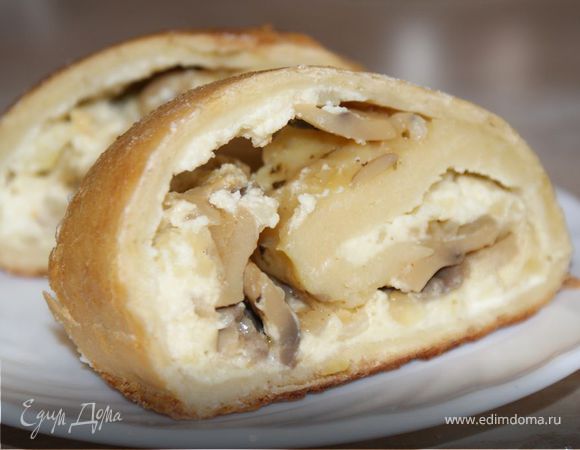 Картофельный рулет с грибами Картофельный рулет с грибами