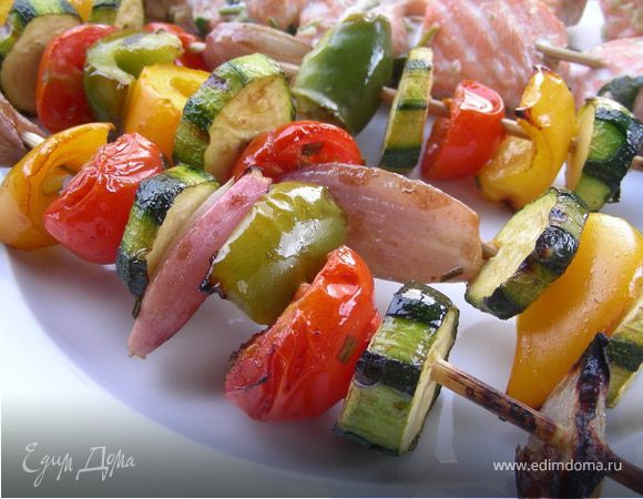 Летние овощные шашлычки-гриль