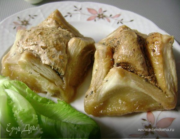 Слоеные гнездышки с маком и кокосом