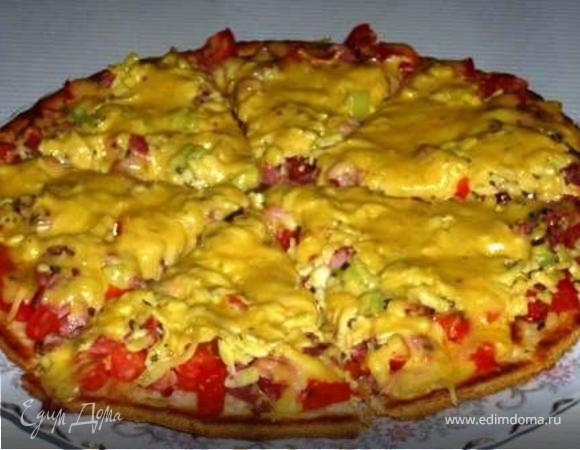 Пицца на сковороде Пицца на сковороде