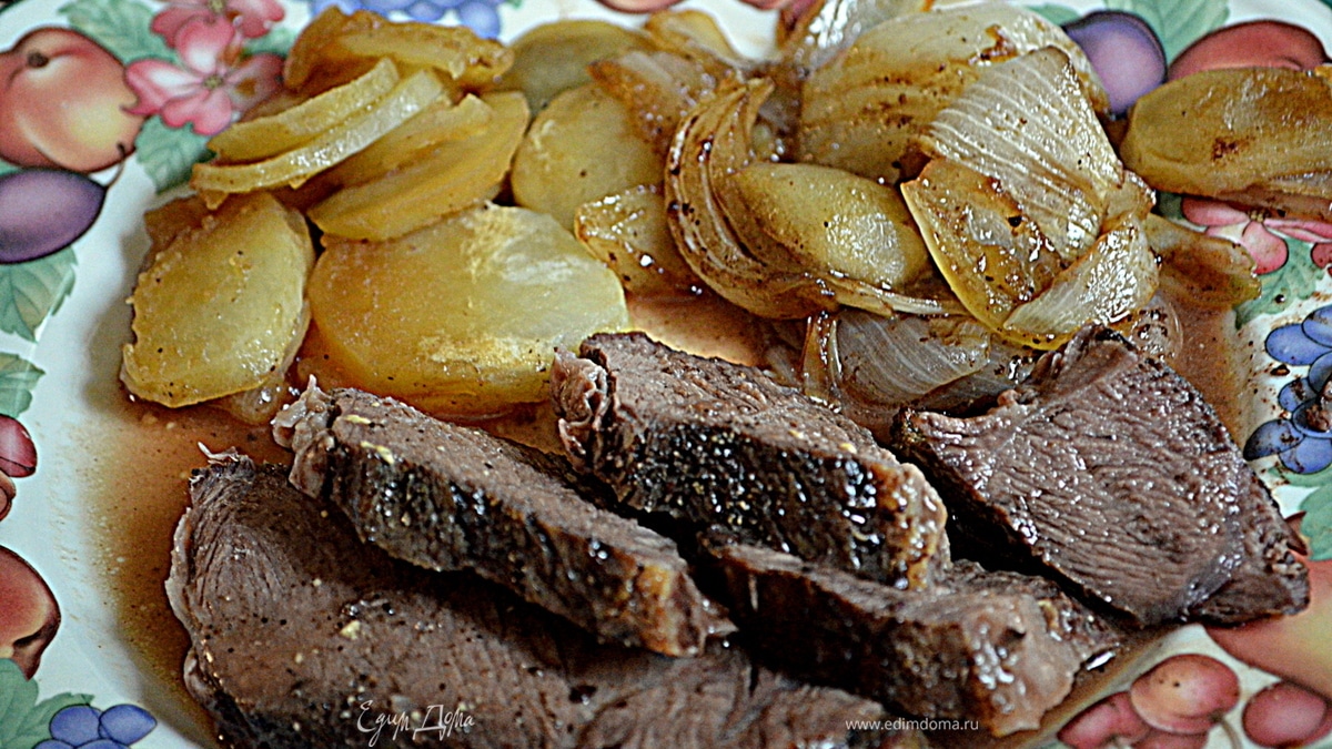 Ростбиф с карамелизированным луком