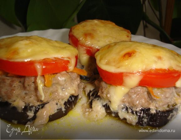 Мясные пенечки с цукини и сыром