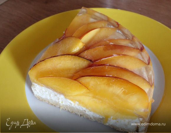 Чизкейк из творога с нектаринами Чизкейк из творога с нектаринами