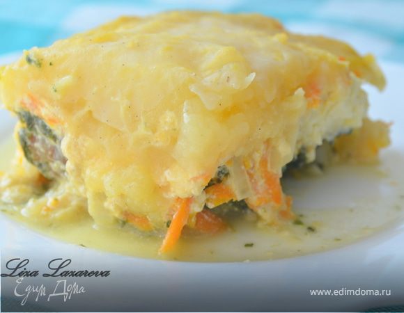 Пирог из рыбы и молодого картофеля от Дж.Оливера