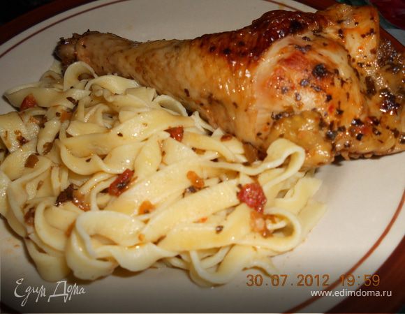 Домашняя паста с домашней курицей
