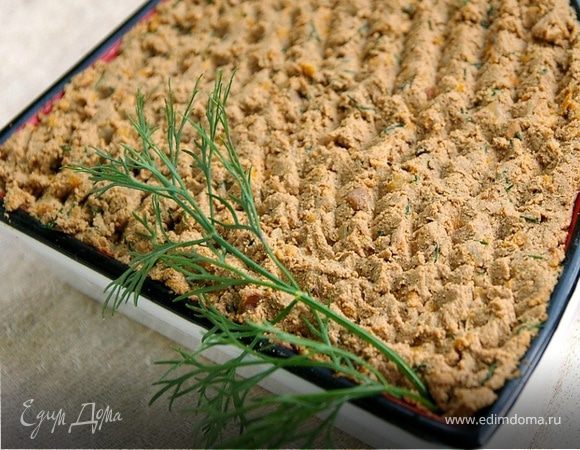 Паштет из куриной печени с лисичками