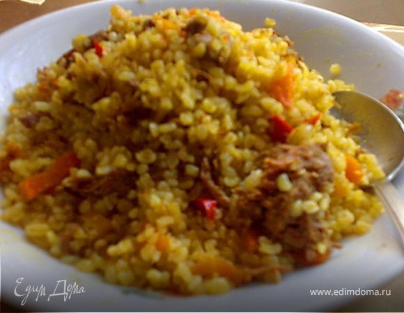Булгур с тушенкой