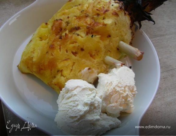 Ананас-гриль с лемонграссом/лаймом и анисом