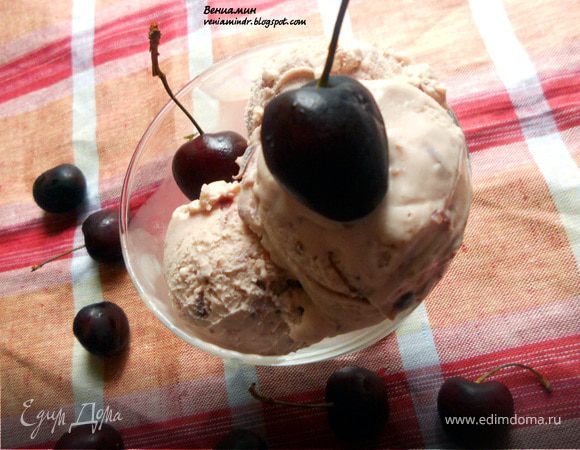 Черешневое мороженое с маскарпоне