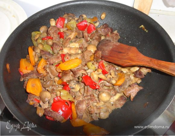 Говядина с овощами в китайском стиле Говядина с овощами в китайском стиле