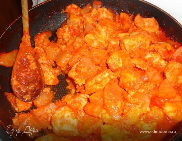 Курица с ананасами по-китайски