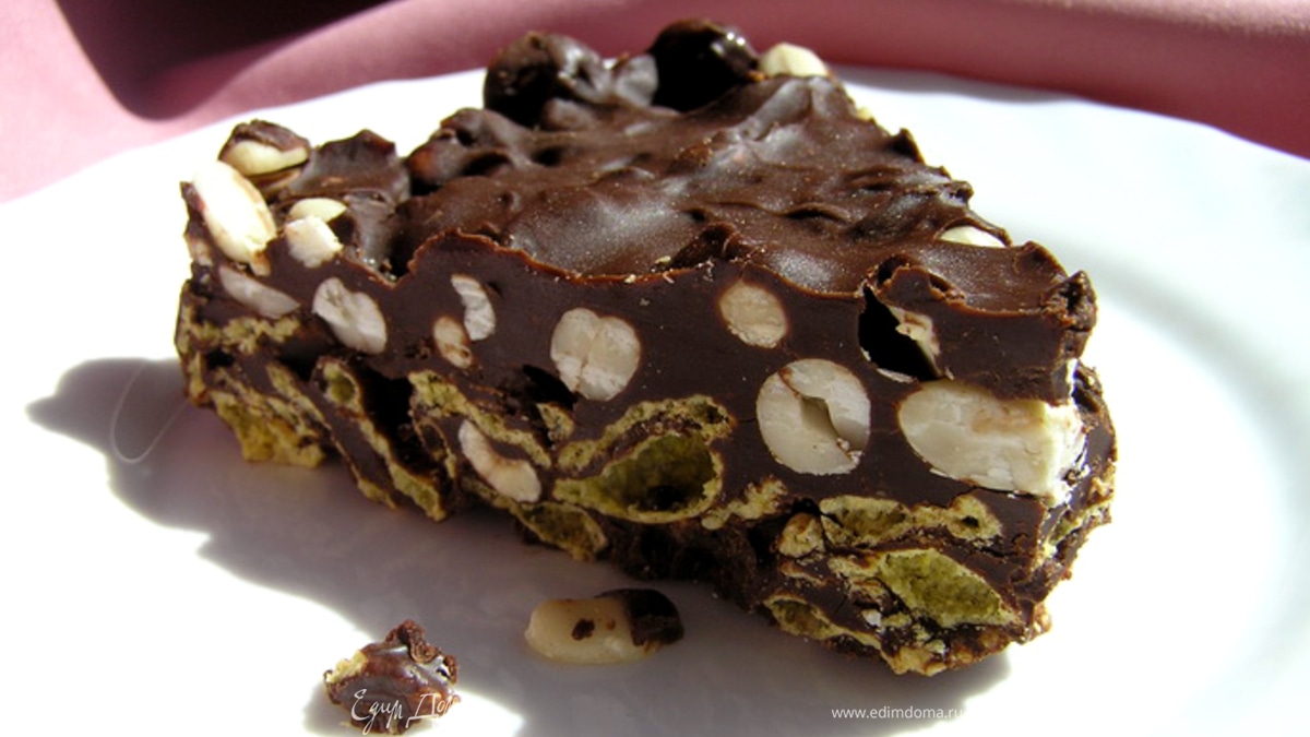 Шоколадный хрустящий торт