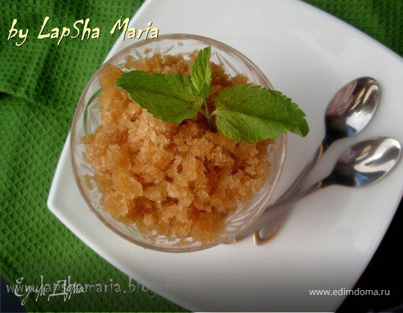 Яблочное сорбе с лимоном от Юлии Высоцкой Яблочное сорбе с лимоном от Юлии Высоцкой