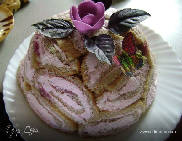 Тортик "Вишнево-кокосовый купол"