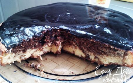 Рецепт Шоколадно- ванильный пирог