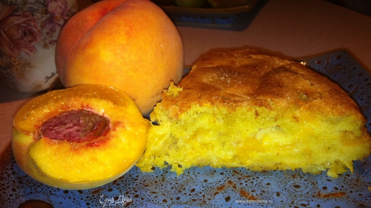 пирог персиковый