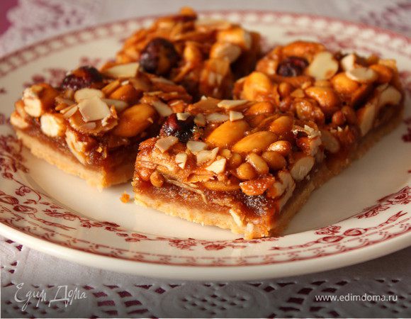 Ореховые квадратики с медом