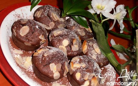 Рецепт Шоколадные кексы с миндалем