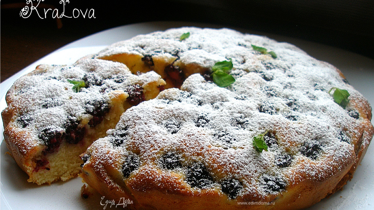 Ежевично-кукурузный пирог