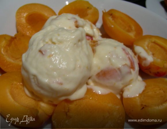 Пломбир сливочный и абрикосовый